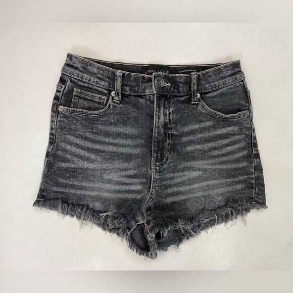 Kendall &Kylie The Drifter High Rise Denim Jean Shorts Women Size 27 Or 5 - Picture 1 of 6